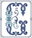 Decorative Blue Alphabet G (image for) Decorative Blue Alphabet G